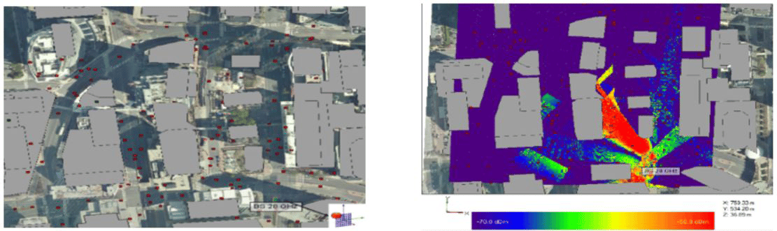 Investigation of EMF Exposure Level for Uplink and Downlink of 5G Network Using Ray Tracing Approach